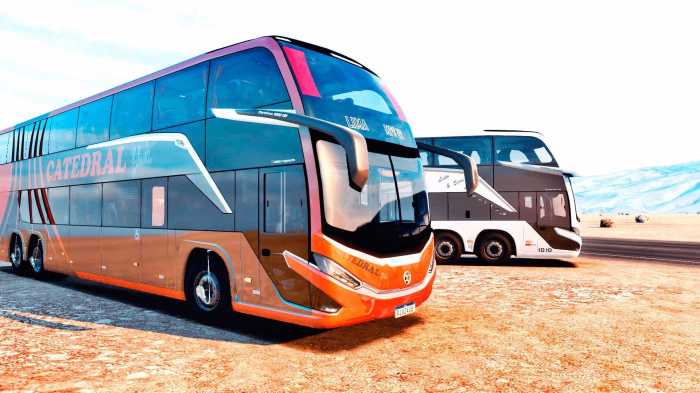 Mod Bus Marcopolo DD G8 ETS2: Bus Bertingkat dengan Fitur Unggulan